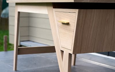 Modern oak desk